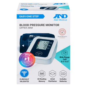 A&D Medical Blood Pressure Monitor Easy/One Step Upper Arm Wide Range Cuff