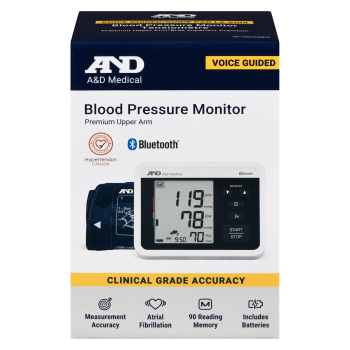 A&D Medical Blood Pressure Monitor Premium Upper Arm Voice Guided