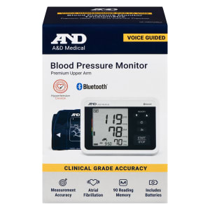 A&D Medical Blood Pressure Monitor Premium Upper Arm Voice Guided