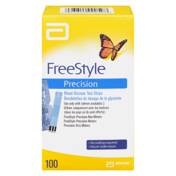 Abbott FreeStyle Precision 100 Blood Glucose Test Strips