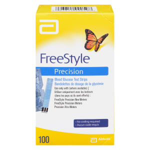 Abbott FreeStyle Precision 100 Blood Glucose Test Strips