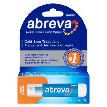 Abreva Cold Sore Treatment Topical Cream Pump 2 g