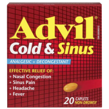 Advil Cold and Sinus Caplets 20 Count