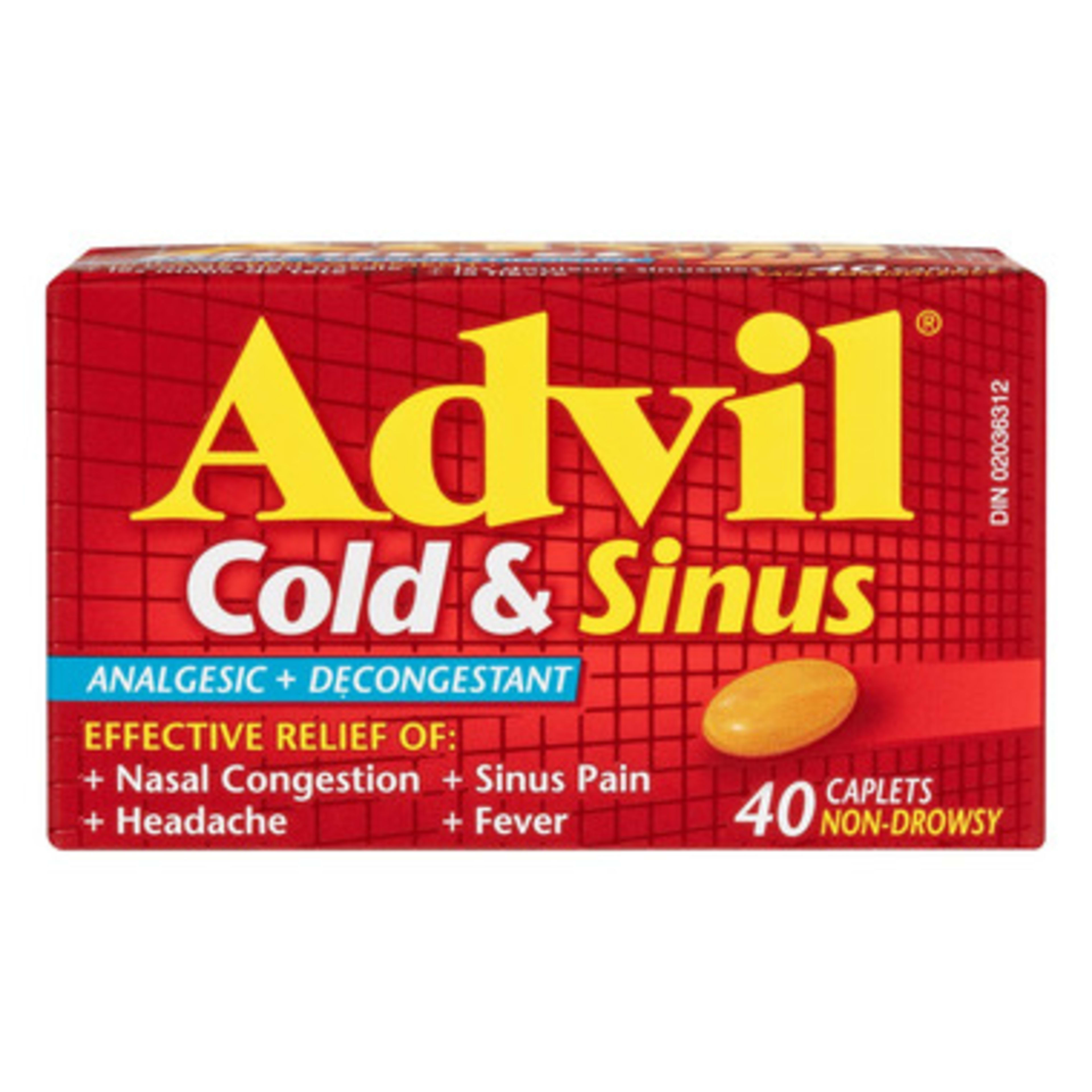 Advil Cold & Sinus 40 Caplets