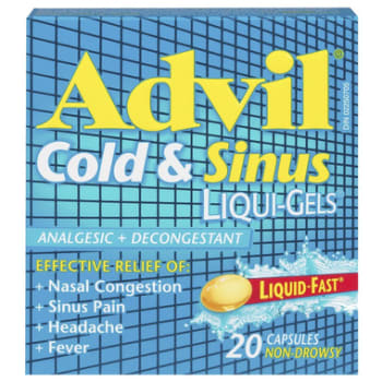 Advil Cold and Sinus Liqui Gels 20 Count