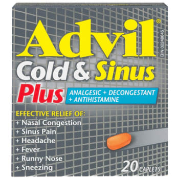 Advil Cold and Sinus Plus Caplets 20 Count