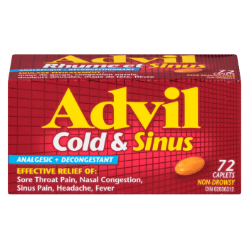 Advil Cold & Sinus 72 Caplets