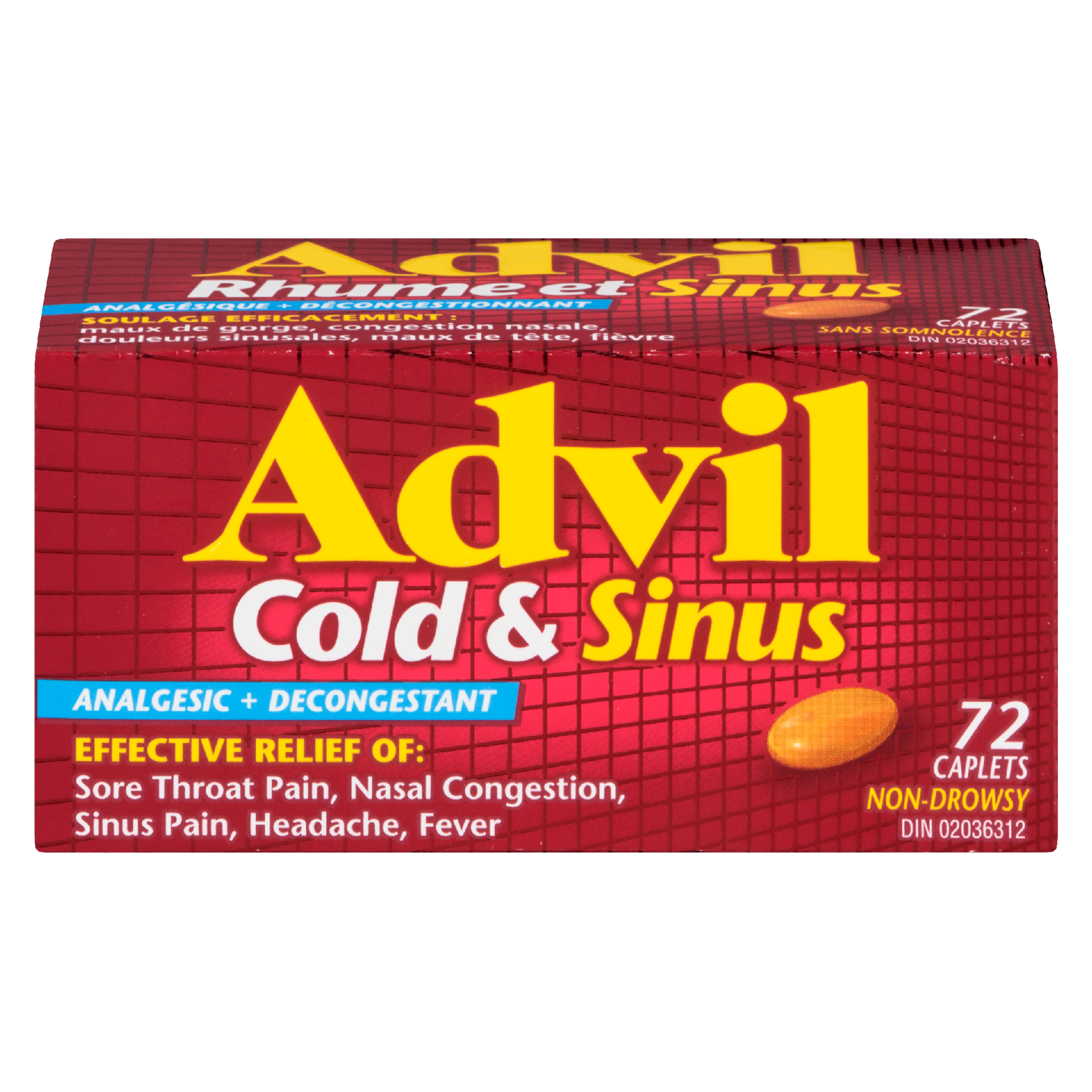 Advil Cold & Sinus 72 Caplets