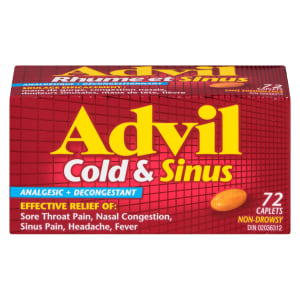 Advil Cold & Sinus 72 Caplets