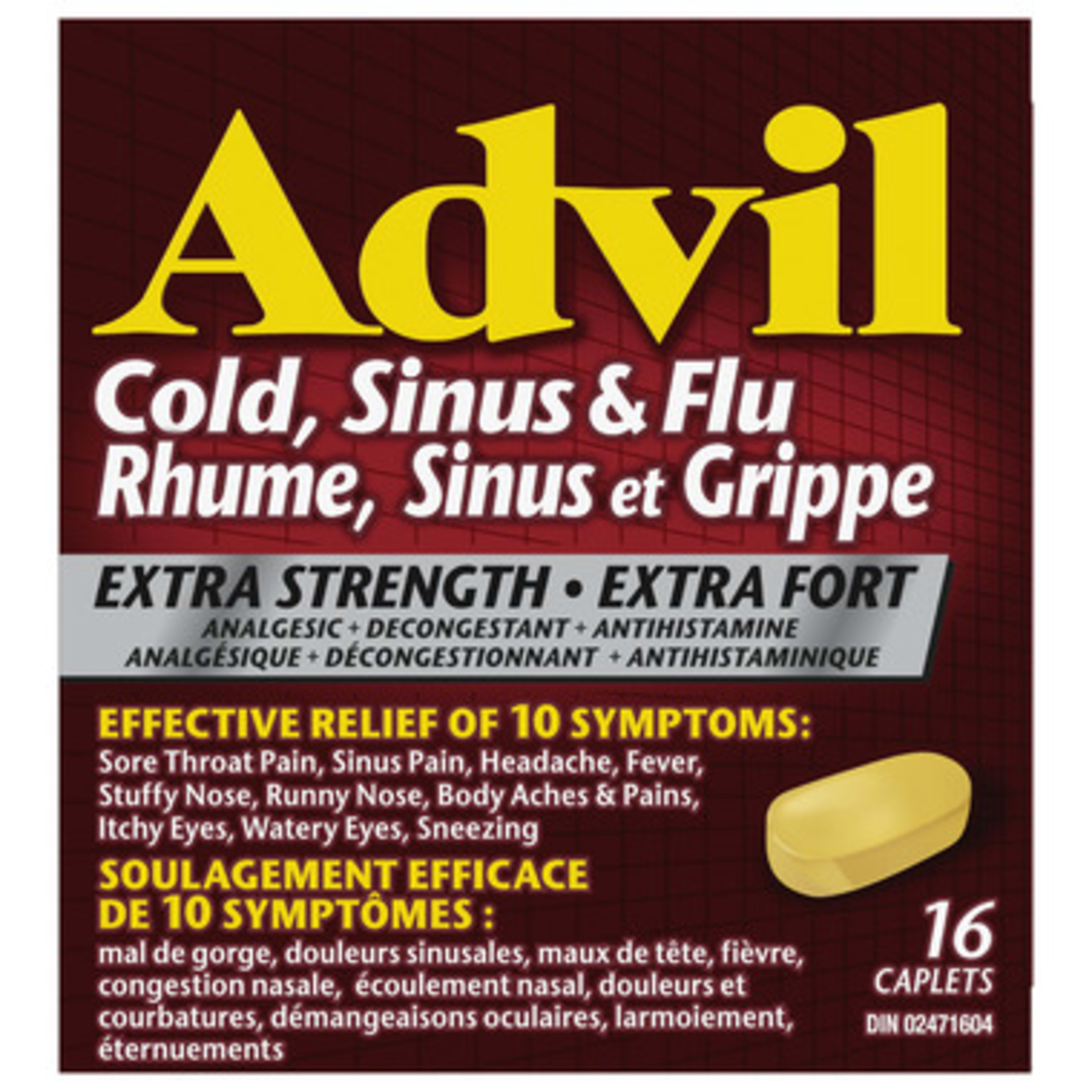 Advil Cold, Sinus & Flu Extra Strength 16 Caplets