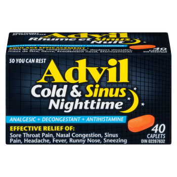 Advil Cold & Sinus Nighttime 40 Caplets
