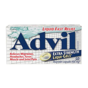 Advil Liqui-Gels Ibuprofen Capsules 400 mg Extra Strength 50 Capsules
