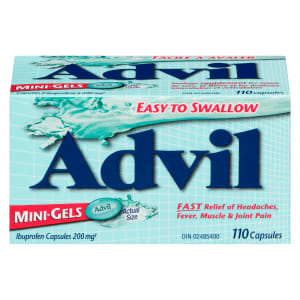Advil Ibuprofen Capsules 200 mg Mini-Gels 110 Capsules