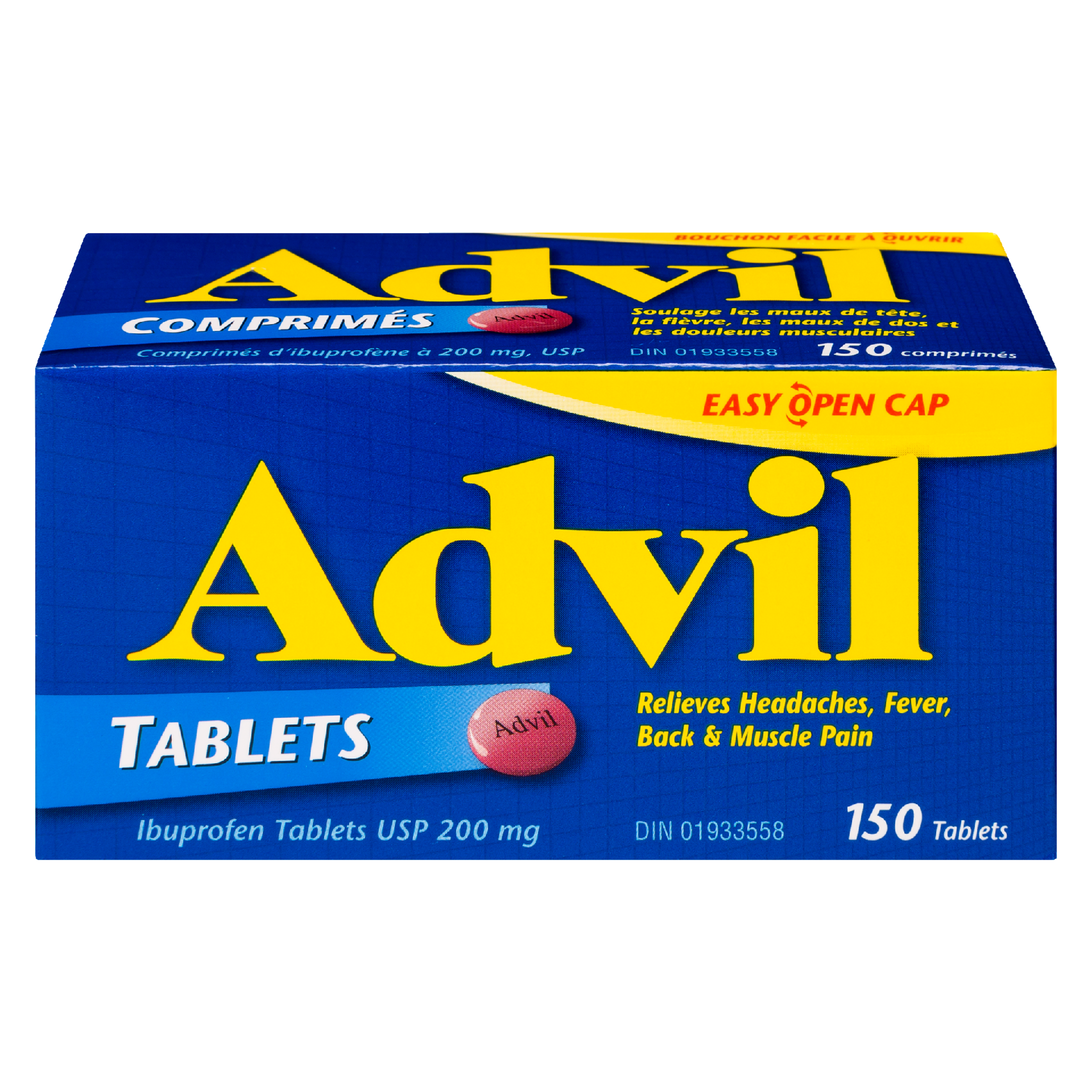 Advil Ibuprofen Tablets USP 200 mg 150 Tablets