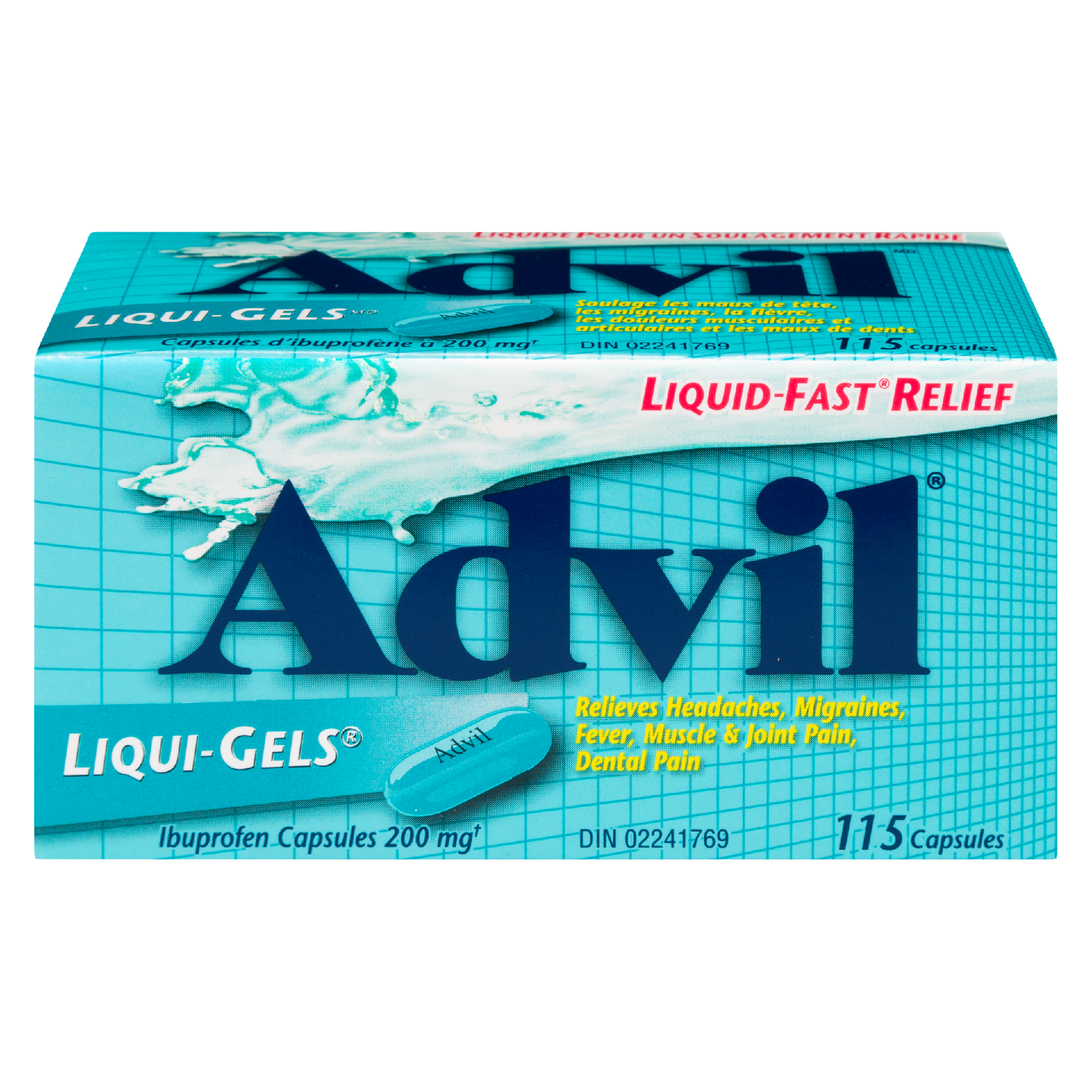 Advil Liqui-Gels Ibuprofen Capsules 200 mg 115 Capsules