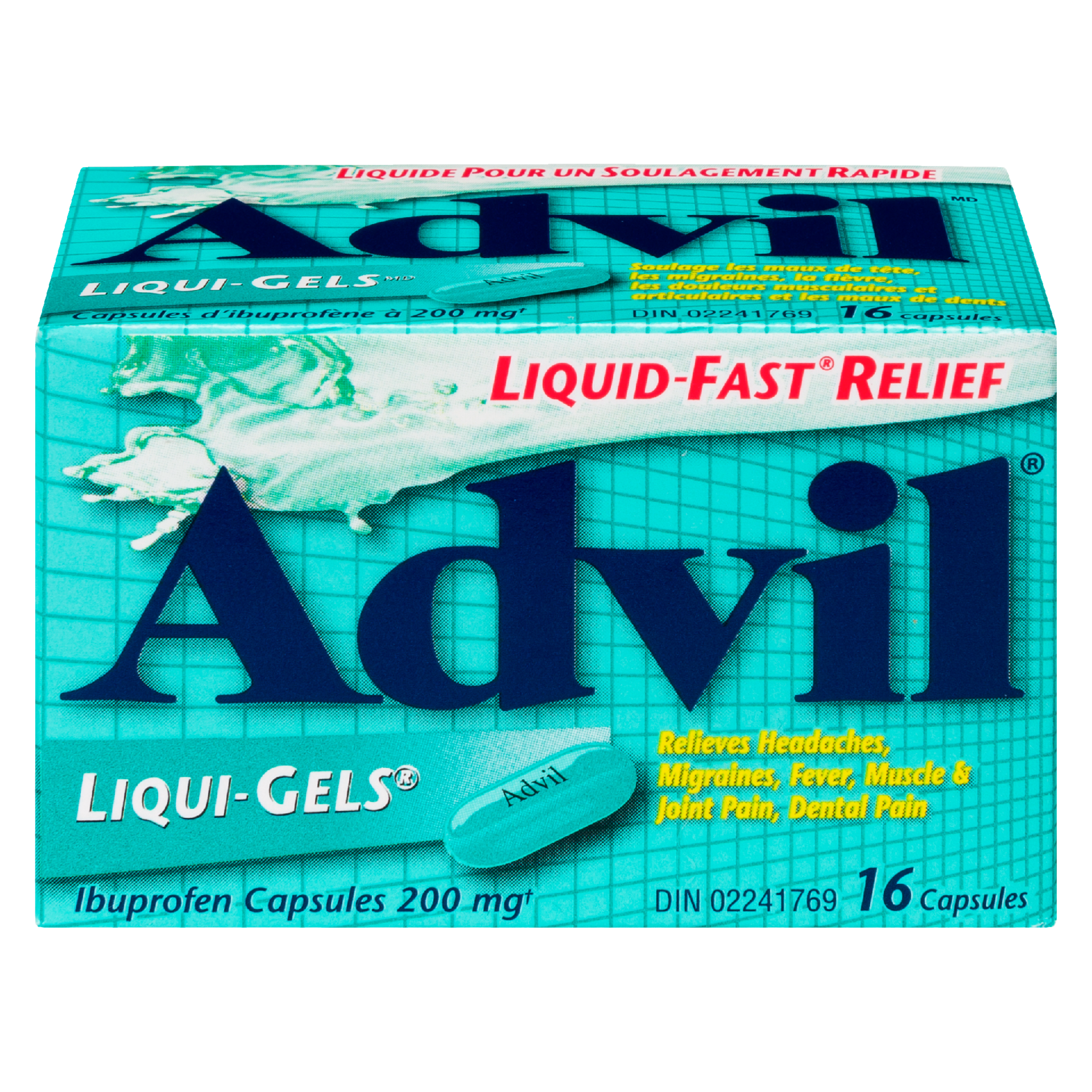 Advil Liqui-Gels Ibuprofen Capsules 200 mg 16 Capsules