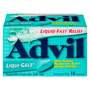 Advil Liqui-Gels Ibuprofen Capsules 200 mg 16 Capsules