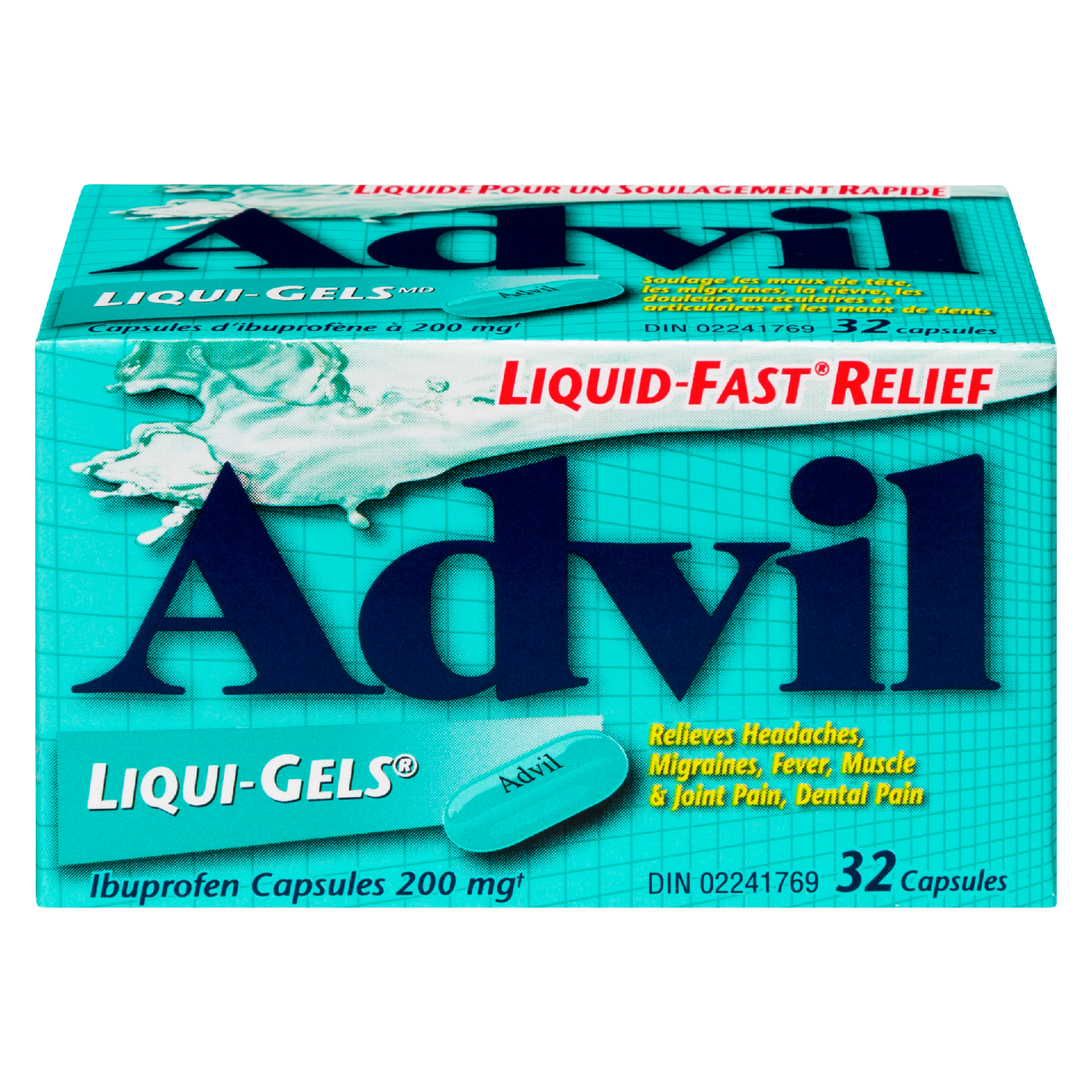 Advil Liqui-Gels Ibuprofen Capsules 200 mg 32 Capsules