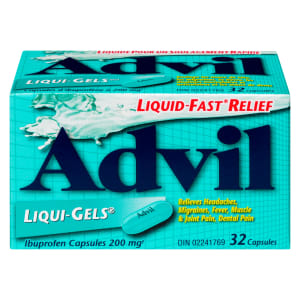 Advil Liqui-Gels Ibuprofen Capsules 200 mg 32 Capsules