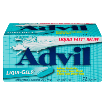 Advil Liqui-Gels Ibuprofen Capsules 200 mg 72 Capsules