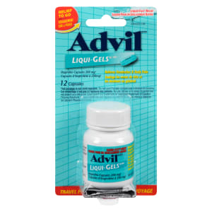 Advil Liqui-Gels Ibuprofen Capsules 200 mg Travel Pack 12 Capsules