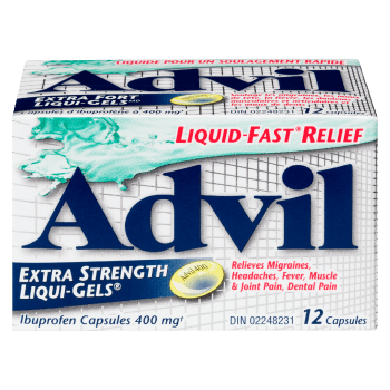 Advil Liqui-Gels Ibuprofen Capsules 400 mg Extra Strength 12 Capsules