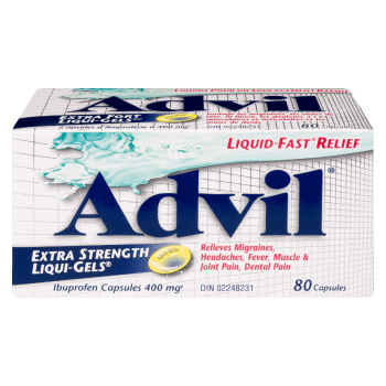 Advil Liqui-Gels Ibuprofen Capsules 400 mg Extra Strength 80 Capsules
