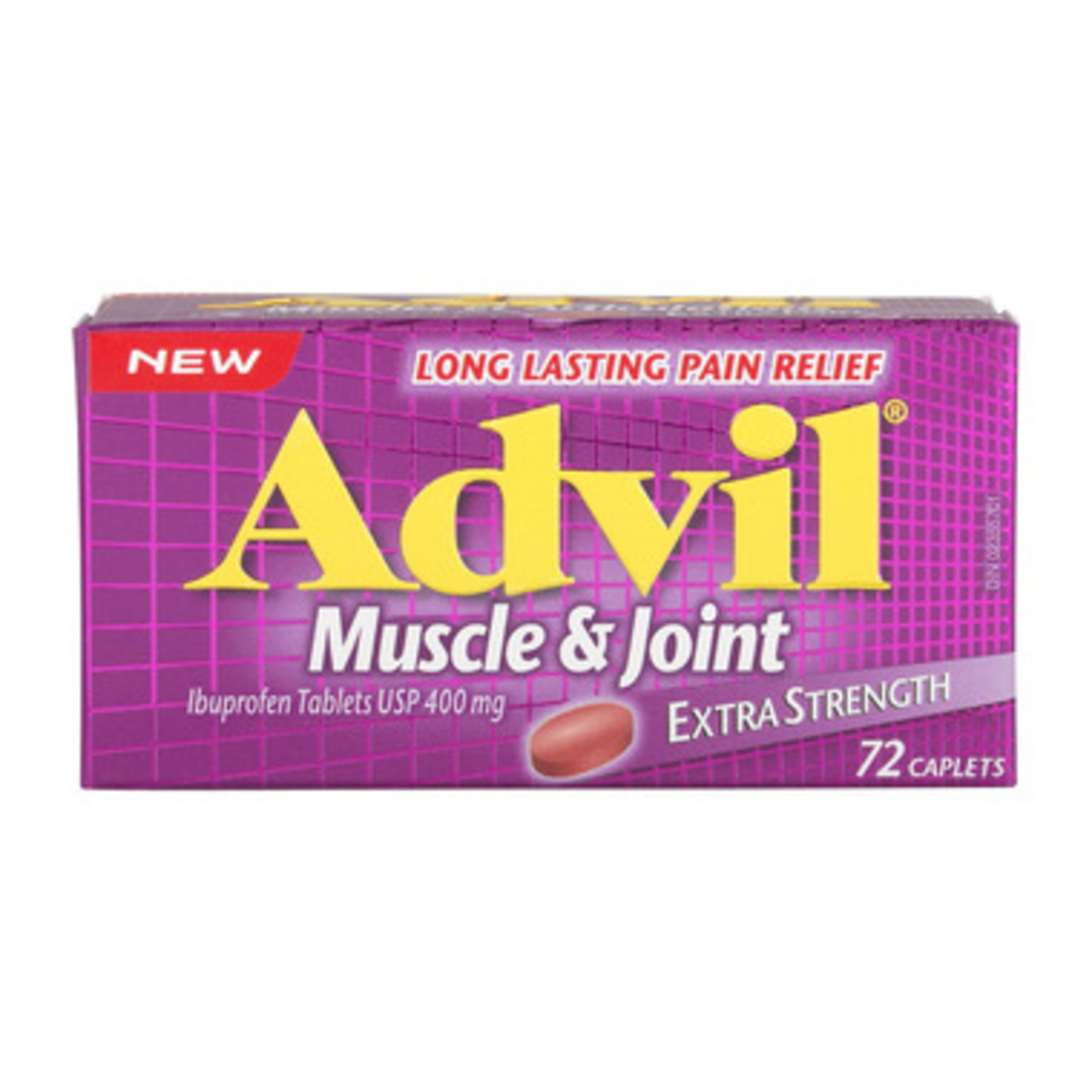 Advil Muscle & Joint Ibuprofen Tablets USP 400 mg Extra Strength 72 Caplets