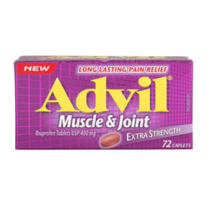 Advil Muscle & Joint Ibuprofen Tablets USP 400 mg Extra Strength 72 Caplets
