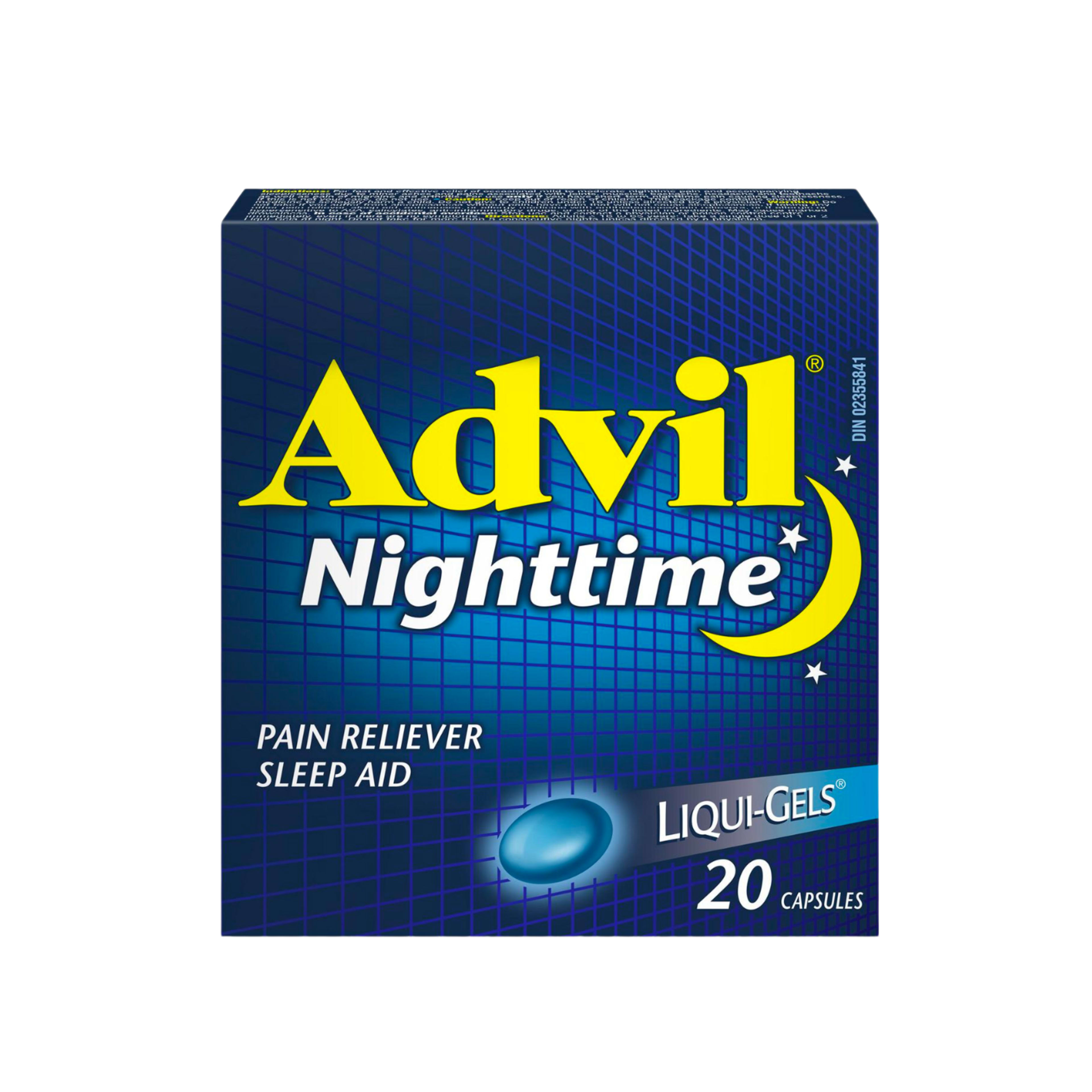 Advil Liqui-Gels Pain Reliever Sleep Aid Nighttime 20 Capsules