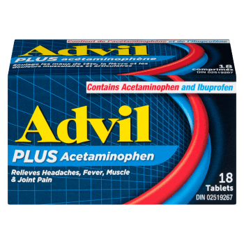 Advil Plus Acetaminophen 18 Tablets