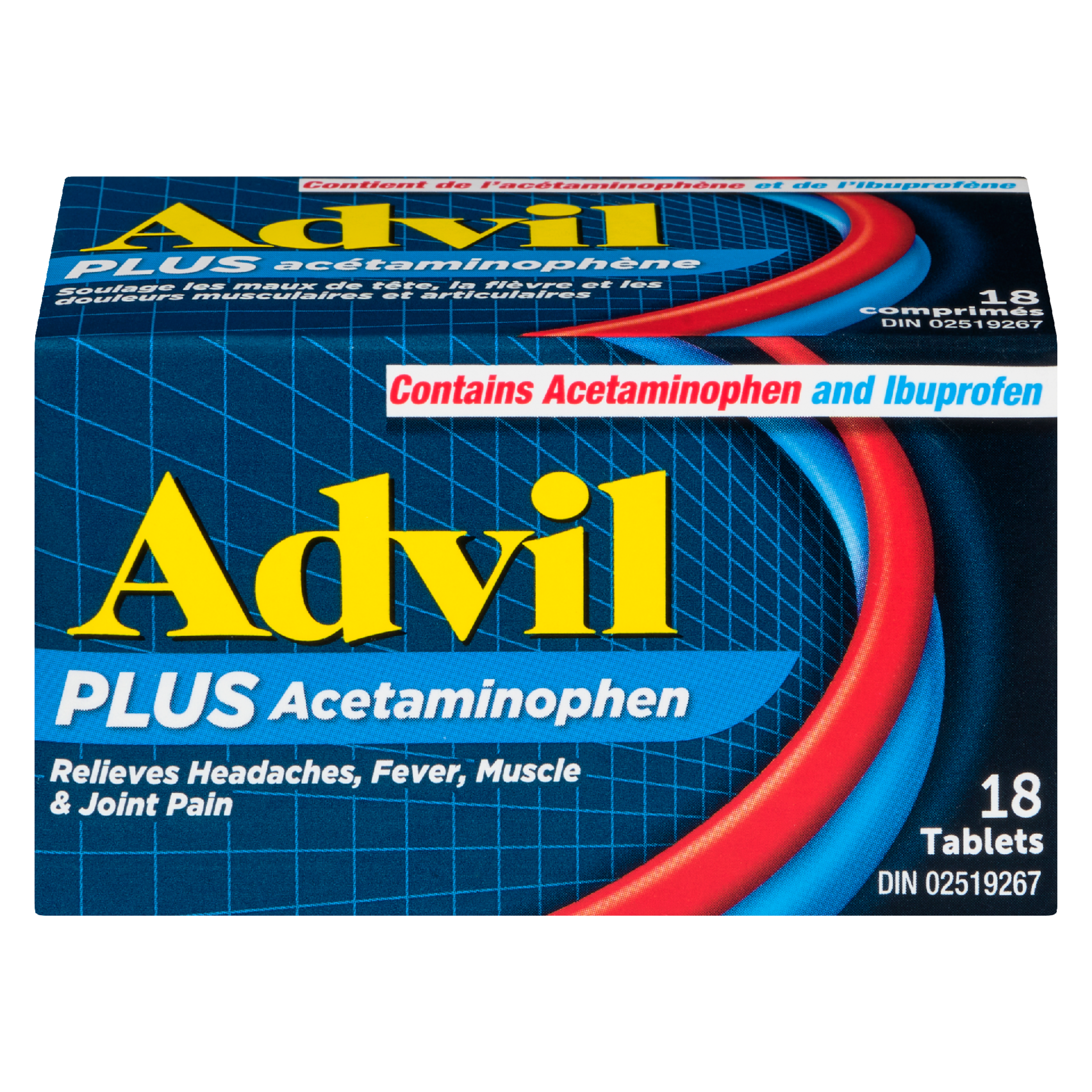 Advil Plus Acetaminophen 18 Tablets