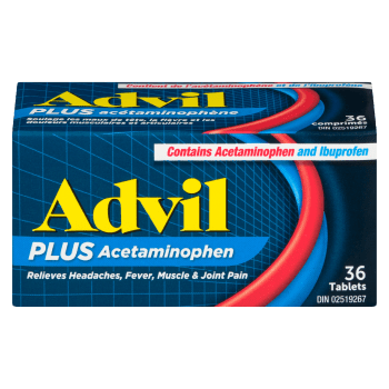 Advil Plus Acetaminophen 36 Tablets
