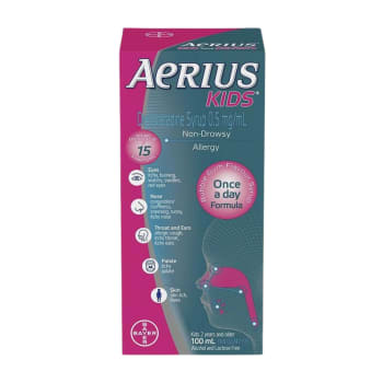 Aerius Kids Allergy Syrup (Bubble Gum Flavour, 100 mL)