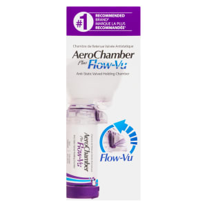 AeroChamber Plus Flow-Vu Anti-Static Valved Holding Chamber Small Mask Adult