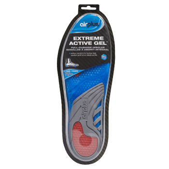 Airplus Extreme Active Gel Full-Cushion Insoles Men's 7-13 1 Pair