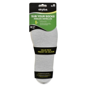 Airplus Sub Your Socks Insoles One Size Fits Most Value Pack