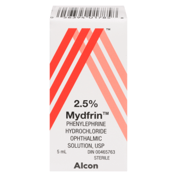 Alcon Mydfrin Phenylephrine Hydrochloride Ophthalmic Solution, USP 2.5% 5 ml