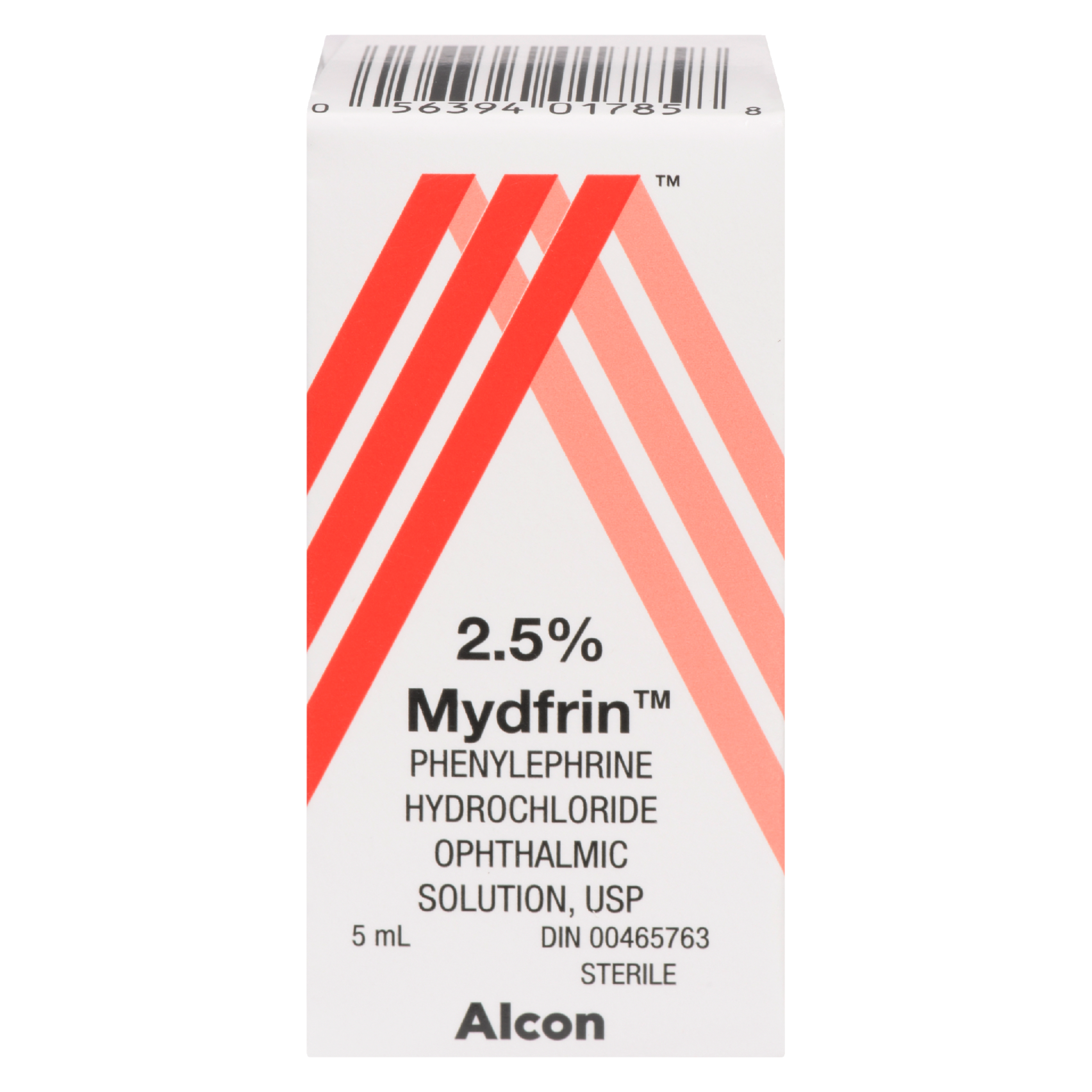 Alcon Mydfrin Phenylephrine Hydrochloride Ophthalmic Solution, USP 2.5% 5 ml