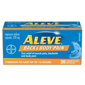 Aleve Back and Body Pain Liquid Gels 20 count