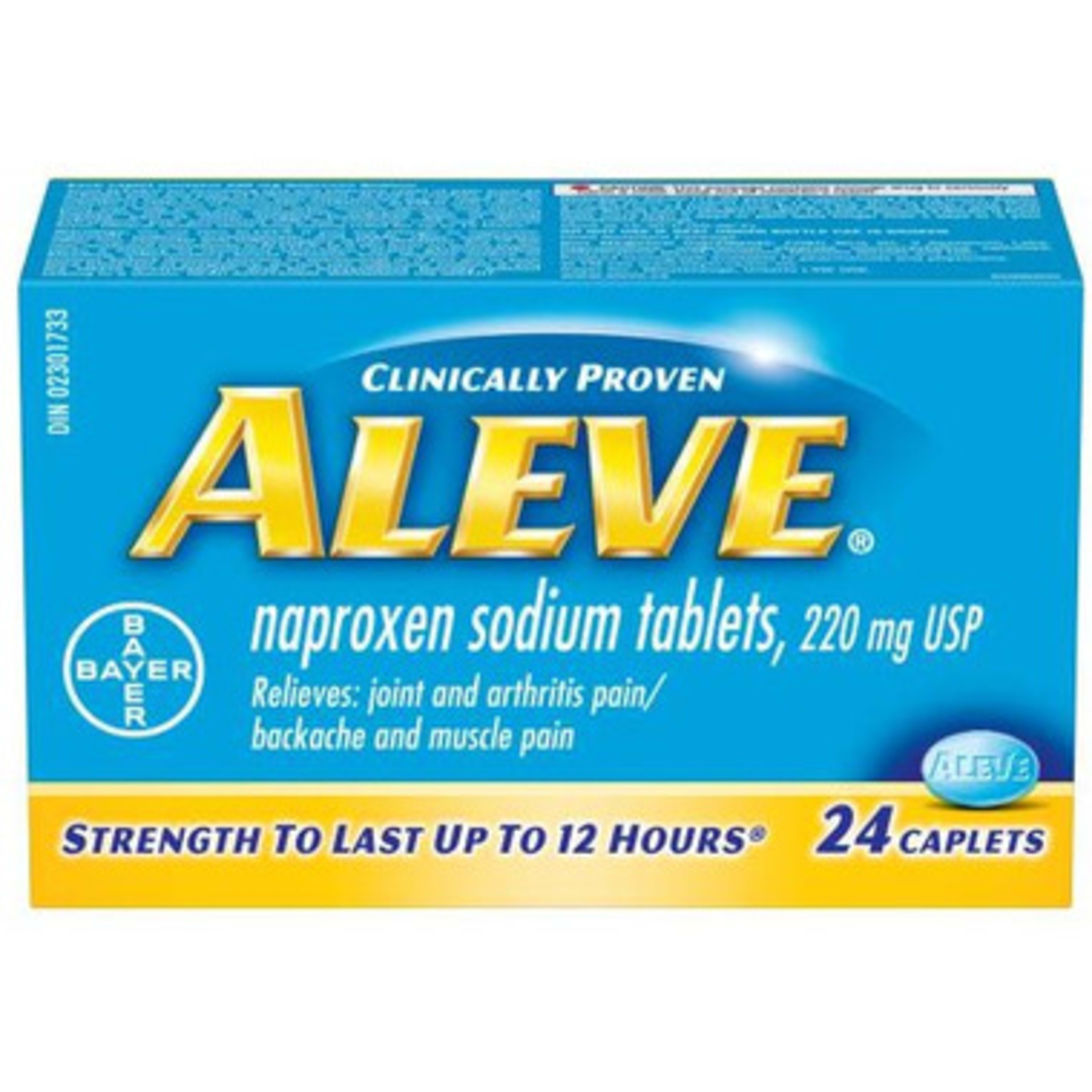 Aleve Naproxen Sodium Tablets USP, 220 mg 24 Caplets