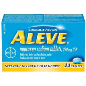 Aleve Naproxen Sodium Tablets USP, 220 mg 24 Caplets