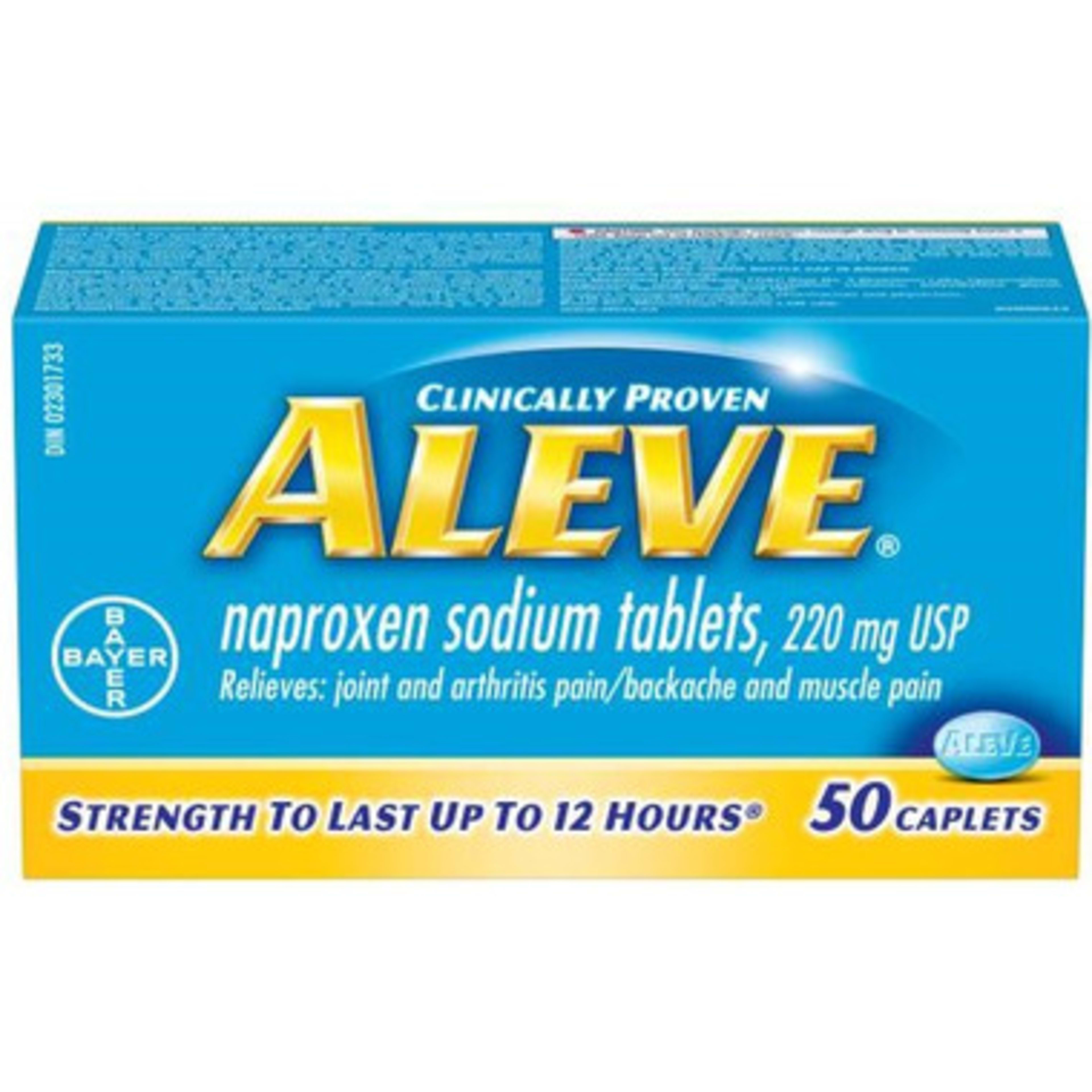 Aleve Naproxen Sodium Tablets USP, 220 mg 50 Caplets