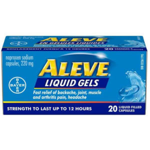 Aleve Naproxen Sodium Capsules, 220 mg Liquid Gels  20 Liquid Filled Capsules