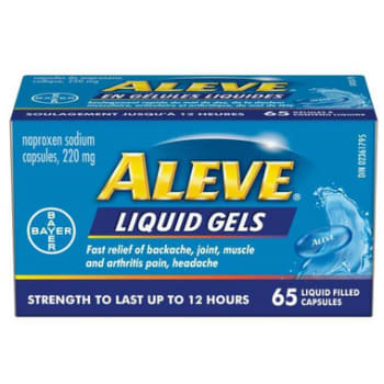 Aleve Liquid Gels 220mg 65 count