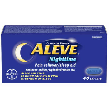 Aleve Nighttime Pain Reliever and Sleep Aid Caplets 40 count