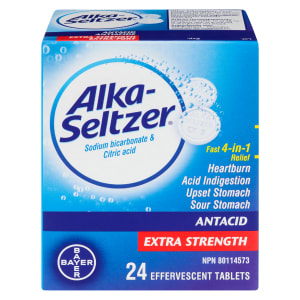 Alka-Seltzer Antacid Extra Strength 24 Effervescent Tablets