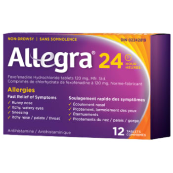 Allegra 24 Hour Allergy Relief 12 Tablets