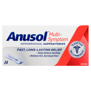 Anusol Multi-Symptom 24 Hemorrhoidal Suppositories