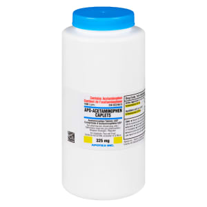 Apotex Apo-Acetaminophen Caplets Regular Strength 325 mg 1000 Caplets